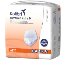Подгузники-трусики для взрослых Kolibri Comtrain Premium Extra M (80-120 см) 6 капель 14 шт