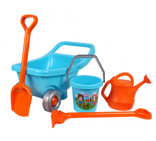 Тачка детская с песочным набором Технок 4265