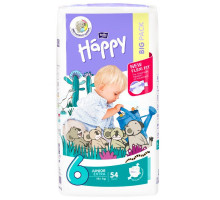 Подгузники детские Bella Baby Happy Junior Extra (6) 16+ кг 54 шт