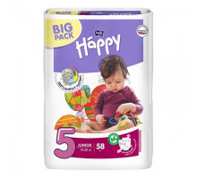 Подгузники детские Bella Baby Happy Junior (5) от 12-25 кг 58шт
