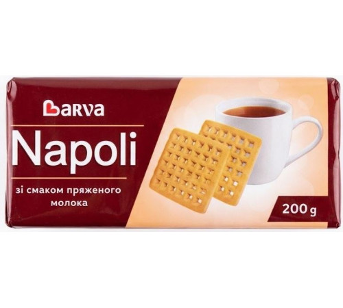 Печиво цукрове Barva Napoli зі смаком пряженого молока 200 г