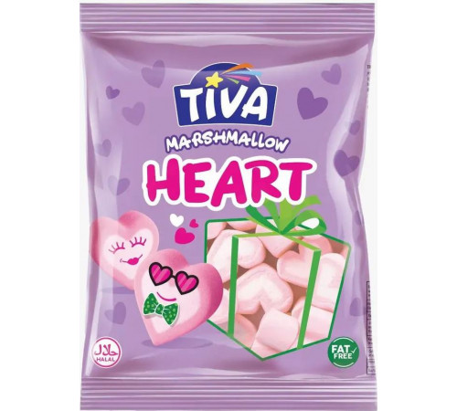 Зефір Маршмеллоу Tiva Marshmallow Heart 140 г