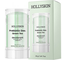 Парфюмированный дезодорант Hollyskin Green Tea с гиалуроновой кислотой и пребиотиками 50 г