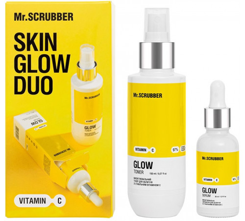 Подарунковий набір жіночий Mr.Scrubber Vitamin C Skin Glow Duo Подарунковий набір жіночий Mr.Scrubber Vitamin C Skin Glow Duo