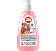 Жидкое мыло косметическое Lilu Цветочное с дозатором 1 л