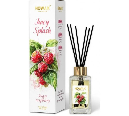 Ароматизатор повітря Nowax Juicy Splash Sugar Raspberry 90 мл
