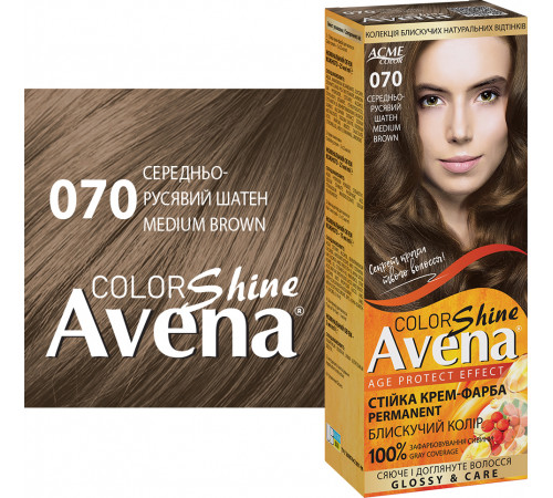 Фарба для волосся Acme Color Avena 070 Середньо-русявий шатен