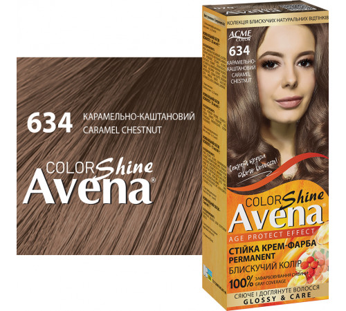 Фарба для волосся Acme Color Avena 634 Карамельно-каштановий
