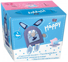 Бумажные платочки Bella Baby Happy Детские 40+40 шт