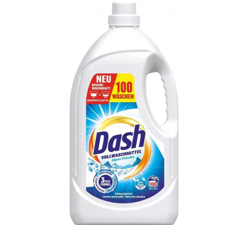 Гель для прання Dash Vollwaschmittel Alpen Frische 4,5 л 100 циклів прання