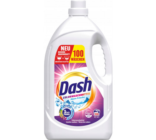 Гель для прання Dash Colorwaschmittel Alpen Frische  4,5 л 100 циклів прання
