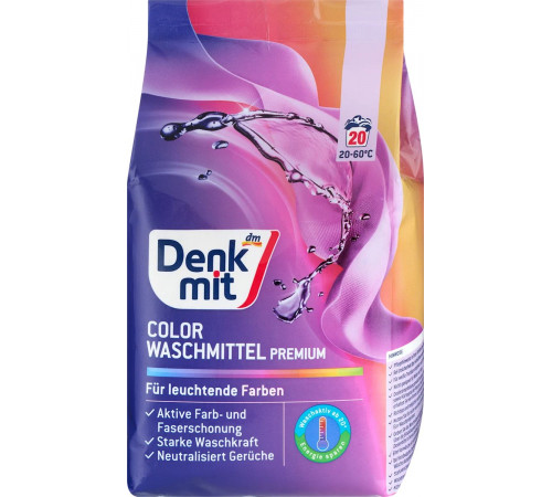 Пральний порошок Denkmit Colorwaschmittel Premium 1.35 кг 20 циклів праннів