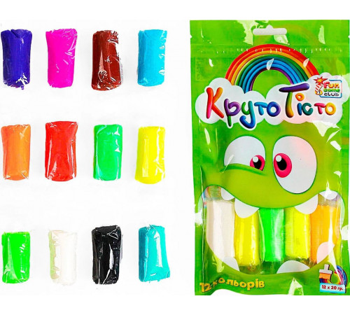 Тесто для лепки 67579 Круто тесто 12 цветов