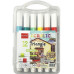 Набір акрилових маркерів 806 Triangle Acrylic Marker 12 кольорів м\'який наконечник