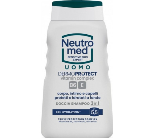 Шампунь-гель для душу чоловічий Neutromed Dermoprotect 3 в 1 Uomo 250 мл