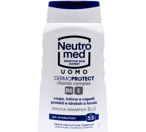 Шампунь-гель для душу чоловічий Neutromed Dermoprotect 3 в 1 Uomo 250 мл