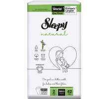 Подгузники Sleepy Natural 2 (3-6 кг) 42 шт
