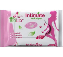 Влажные салфетки для интимной гигиены Biolly Intimate 20 шт