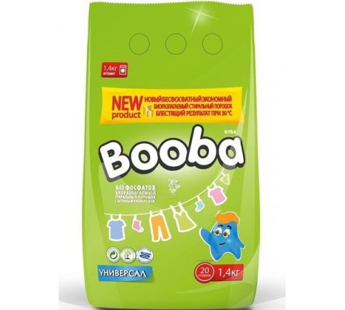 Пральний порошок Booba Універсал 1.4 кг 20 циклів прання