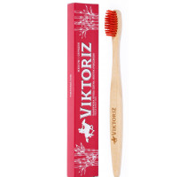 Зубна щітка бамбукова Viktoriz Екстра очищення