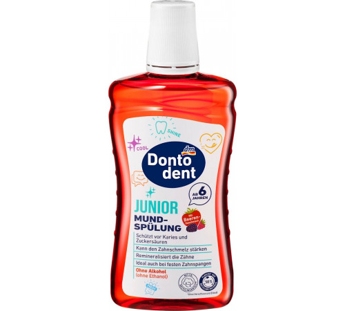 Ополіскувач для ротової порожнини дитячий Dontodent Junior Mund-Spulung 500 мл Ополіскувач для ротової порожнини дитячий Dontodent Junior Mund-Spulung 500 мл