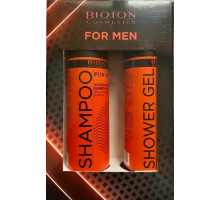 Подарунковий набір для чоловіків Bioton Cosmetics (Шампунь 250 мл + Гель для душу 250 мл)