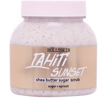 Сахарный скраб для тела Hollyskin Tahiti Sunset с маслом Ши и Перлитом 300 мл