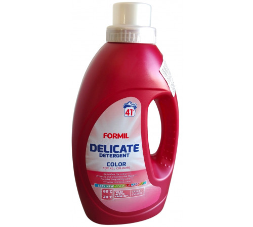 Гель для прання Formil Delicate Color 1.5 л 41 цикл прання Гель для прання Formil Delicate Color 1.5 л 41 цикл прання