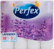 Туалетний папір Perfex Boni Lаvender 3 шари 32 шт