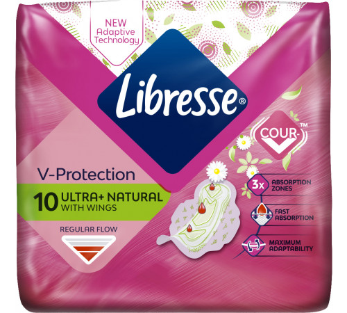 Гігієнічні прокладки Libresse Ultra Normal Aloe Vera & Camomile 10 шт