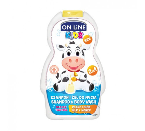Шампунь для детей On Line молоко и мед 250 мл
