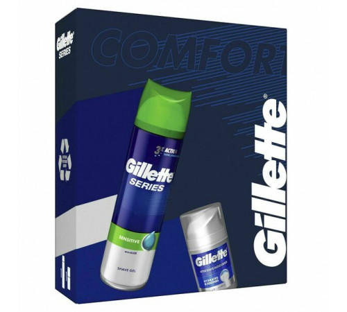 Подарочный набор для мужчин Gillette Гель для бритья 200 мл + Бальзам после бритья 50 мл