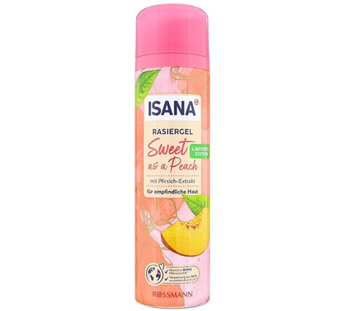 Гель для бритья женский Isana Sweet as a Peach 200 мл