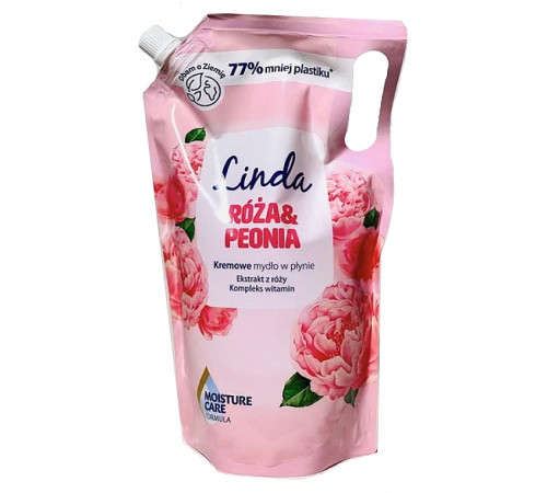 Рідке крем-мило Linda Троянда та Півонія пакет 1л