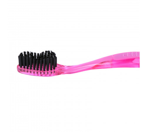 Зубна щітка Coolbright Сила чорного вугілля Для сильних духом medium Pink