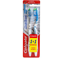 Набор зубных щеток Colgate 1+1 МаксБлеск средней жесткости