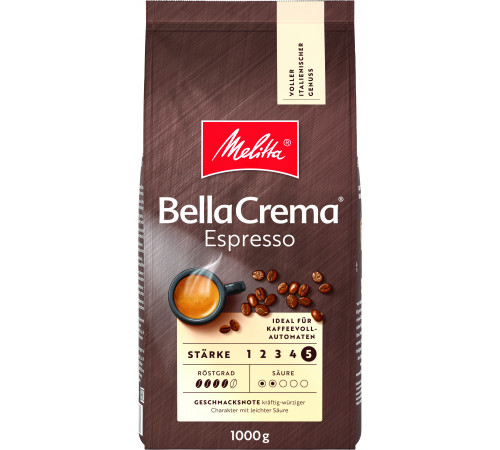 Кава в зернах Melitta Bella Crema Espresso 1 кг Кава в зернах Melitta Bella Crema Espresso 1 кг