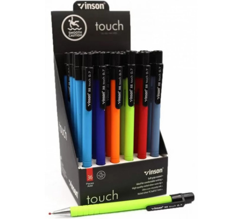 Ручка масляная автоматическая Vinson Touch Х6