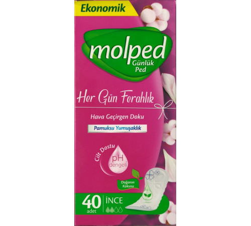 Ежедневные гигиенические прокладки Molped Everyday Freshness Scent of Nature 40 шт