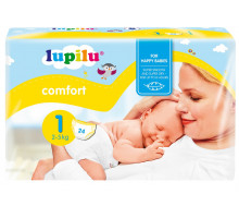 Подгузники Lupilu Comfort Newborn 1 (2-5кг) 24 шт