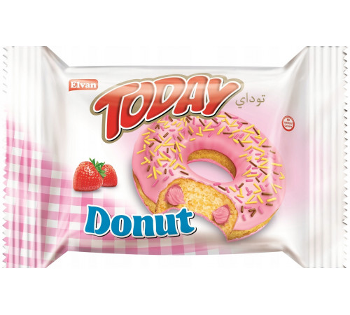 Пончик Today Donut Клубника 50 г