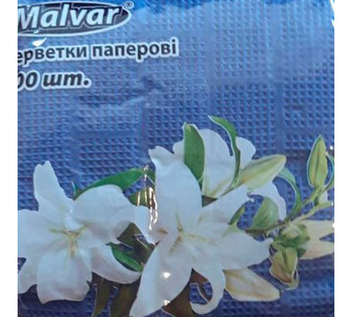 Салфетка Malvar темно-синяя 100 шт