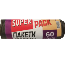 Пакеты для мусора Super Pack 60 л 10 шт
