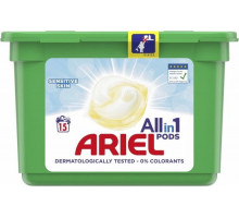 Гелеві капсули для прання Ariel Pods Sensitive skin 15 шт (ціна за 1 шт)