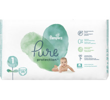 Подгузники Pampers Pure Protection Newborn 1 (2-5 кг) 35 шт
