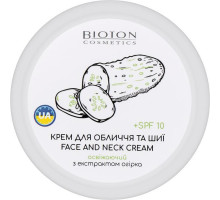 Крем для обличчя та шиї Bioton Cosmetics з екстрактом Огірка 100 мл