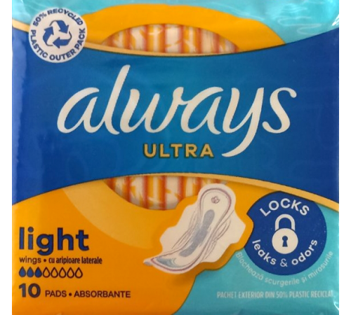 Гігієнічні прокладки Always Ultra Light 10 шт