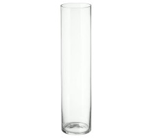 Ваза прозрачное стекло цилиндр Н 68 см d 16 см