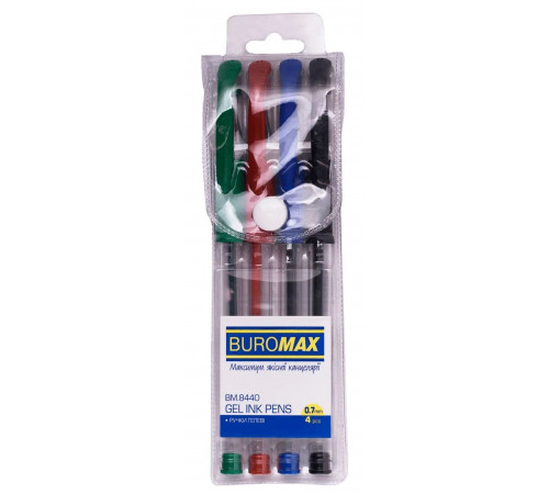 Набір гелевих ручок Buromax BM.8440 4 кольори