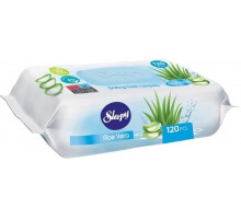 Вологі серветки дитячі Sleepy Aloe Vera з клапаном 120 шт